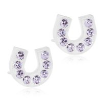 Blomdahl - Örhänge horseshoe violet