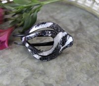 Hårklämma - Solveig svart