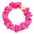 by Eloise London - Gold Heart Silk Scrunchie Bubblegum Pink