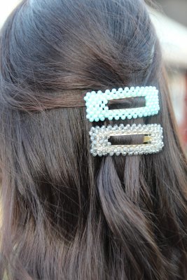 Hairclip - Ilse grey