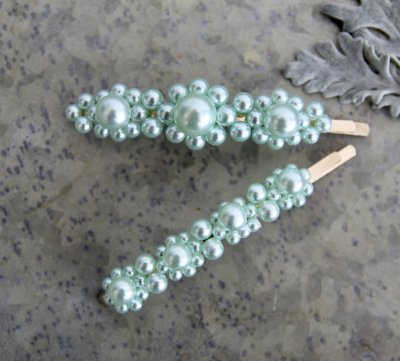 pärlspänne i pastell