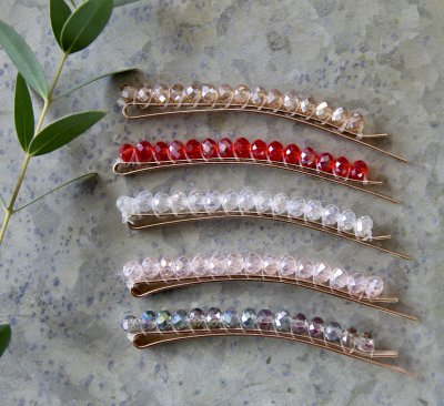 Hairclip - Singoalla Champagne kristall