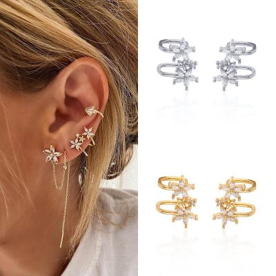 Ear cuff - Blomma guld