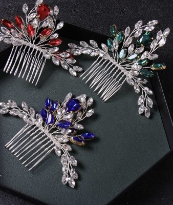 Håraccessoarer bröllop - Simona blå 