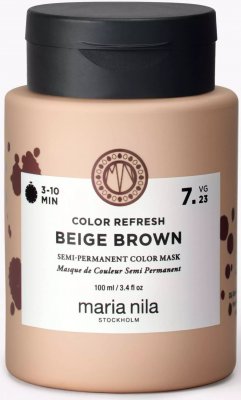 maria nila Colour Refresh Semi-Permantent Color Mask 7.23 Beige Brown