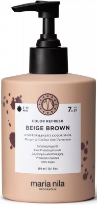 maria nila Colour Refresh Semi-Permantent Color Mask 7.23 Beige Brown