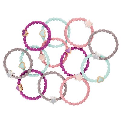 by Eloise London - Enamel silver star Champagne Pink