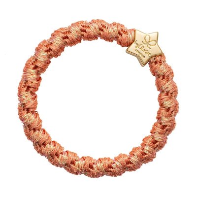 by Eloise London - Woven Gold star Coral Pink