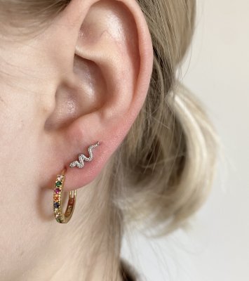 Örhänge - Orm silver