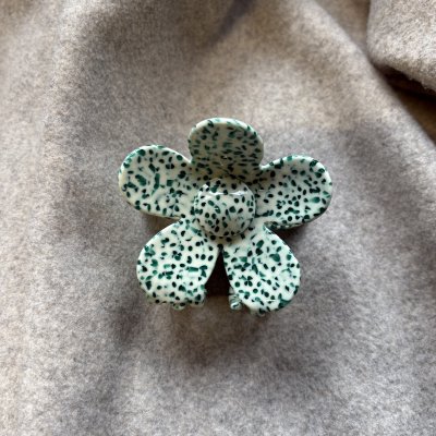 Hårklämma - Daisy flower Multicolor green