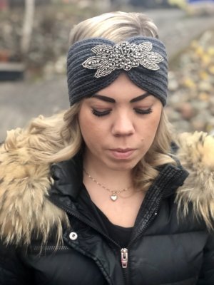 Hårband - Daisy ljusblå
