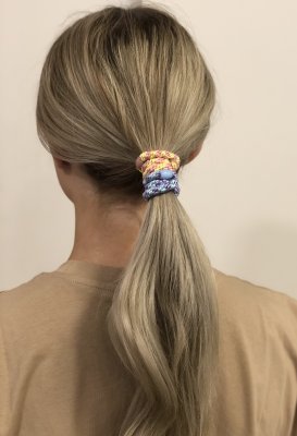 Hårsnodden - Light blue / light pink