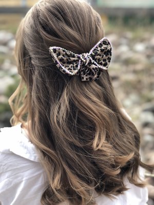 Scrunchie - Natalie mörk leopard