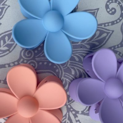 Hårklämma - Daisy flower lilac