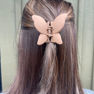 Hårklämma - Butterfly green