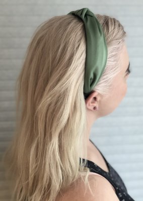 Diadem - Siden grön