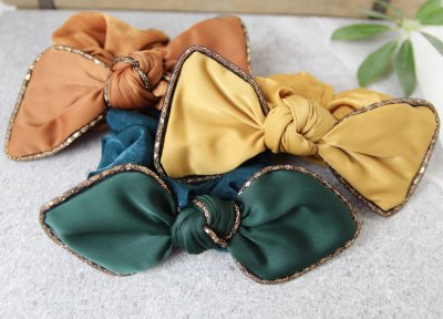 Scrunchie - Nelly petrol spetsig