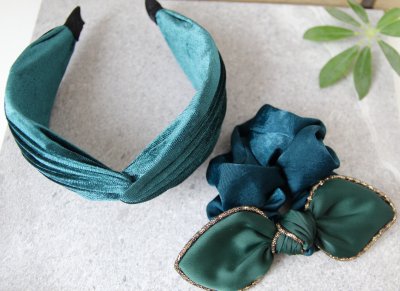 Diadem - Karin Sammet grön