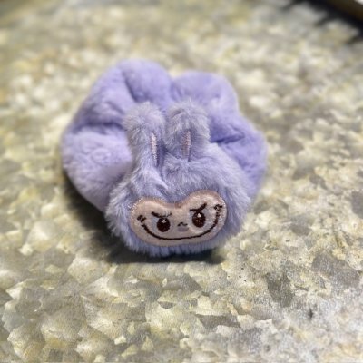 Labubu Scrunchie - Fluffig lila