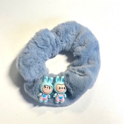 Labubu Scrunchie - best friend blå