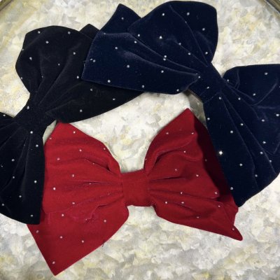 Rosett - Strass marinblå