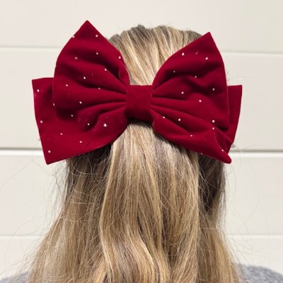 Rosett - Strass svart