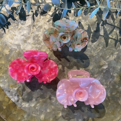 Hårklämma - Ros multicolor 