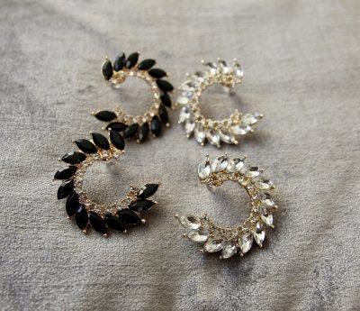 Örhänge - Emelie svart