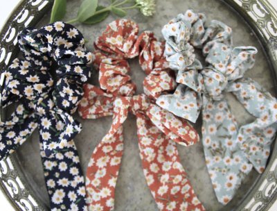 Scrunchie - Aster navy