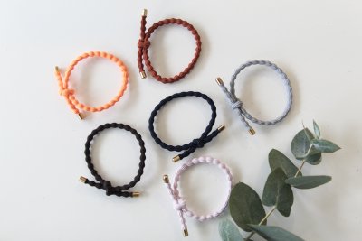 Hårsnodd - Bubble gråblå