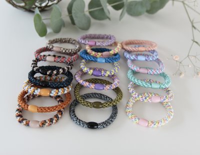 Hårsnodden - Light blue / light pink