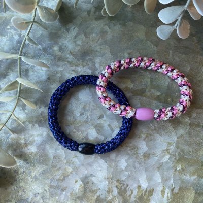 Hårsnodden - Navy glitter 