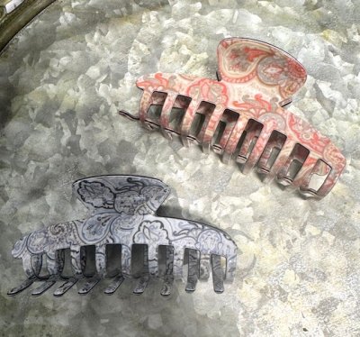 Hårklämma - Signe grå