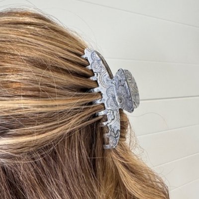 Hårklämma - Signe grå