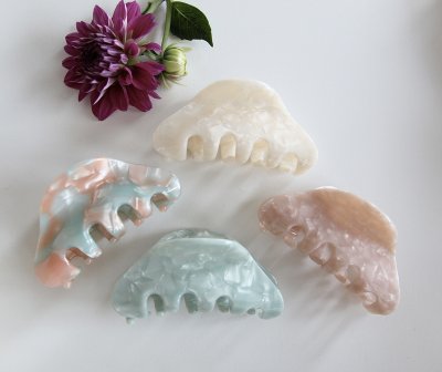 Hårklämma - Laila mint/rose