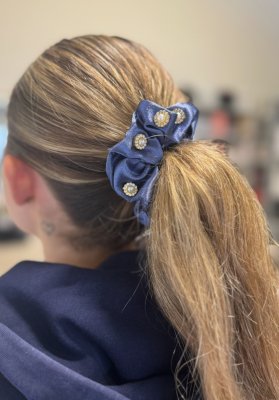 Scrunchie - Olivia dark rose