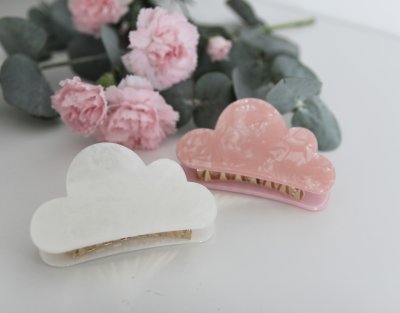 Hårklämma - Victoria stor rosa