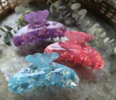 Hårklämma - Jungfru lila 