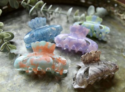 Hårklämma - Liten grå