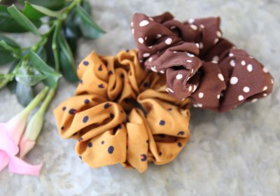 Scrunchie - Liva brun