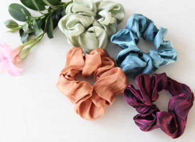 Scrunchie - Livia blå