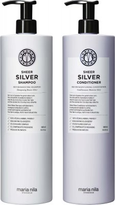 Maria Nila - Sheer Silver Bundle Shampoo & Conditioner Duo 1000 ml