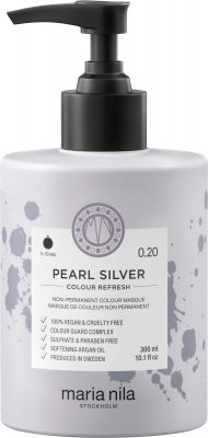 maria nila Colour Refresh Non-Permanent Colour Masque 0.20 Pearl Silver