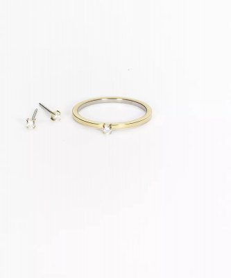 Blomdahl - Ring GT Tiffany Tiny 18mm, White