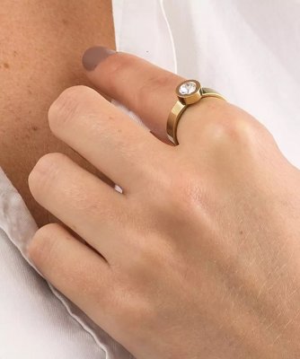 Blomdahl - Ring GT Grand Bezel 18mm, Crystal