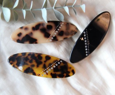 Hairclip - Lova dark turtle